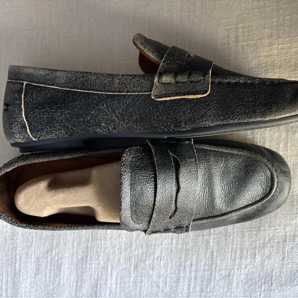 Zara distressed leather loafers - Picture 9 of 10